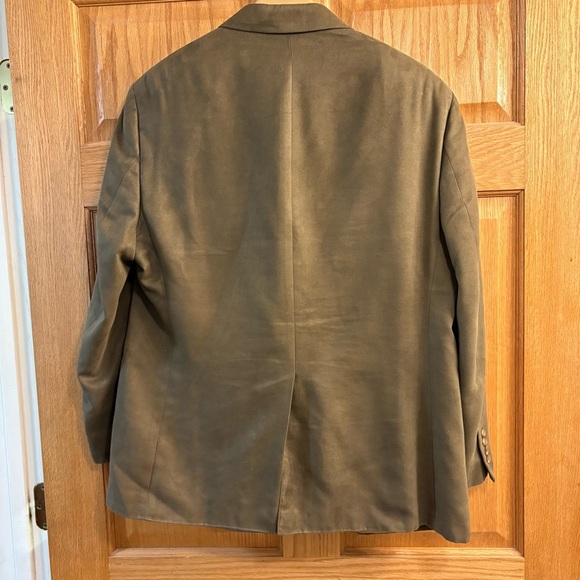 Lauren By Ralph Lauren Brown Suede Polyester Blazer Jacket Sport Coat Men's 40S - Picture 2 of 8